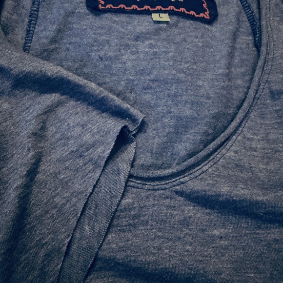 Johnny Was Blue Embroidered Floral V‑Neck Tunic - Picture 6 of 8